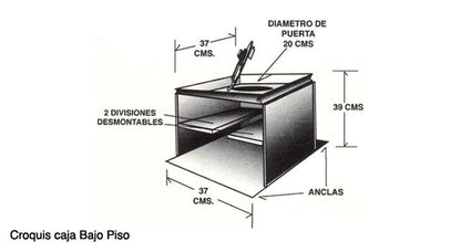 Caja Fuerte Oculta En Piso Uso Especializado