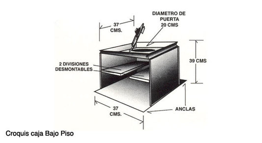 Caja Fuerte Oculta En Piso Uso Especializado